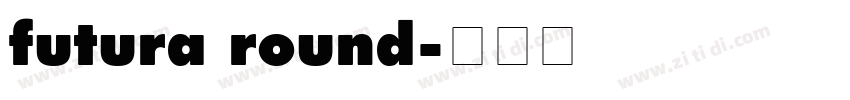 futura round字体转换